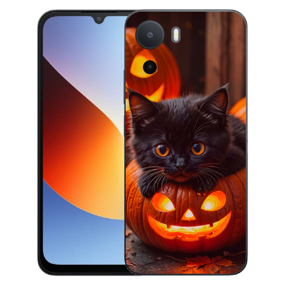 Gélový kryt mmCase na Xiaomi Redmi A7 Pro - mačiatko a tekvica