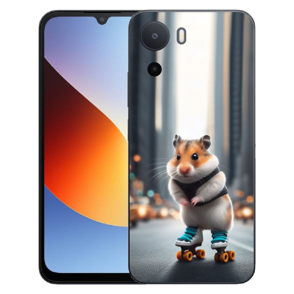 Gélový kryt mmCase na Xiaomi Redmi A7 Pro - škrečok na korčuliach