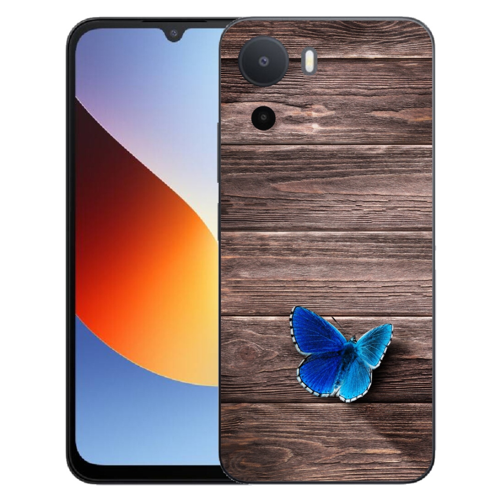Gélový kryt mmCase na Xiaomi Redmi A7 Pro - modrý motýľ 1