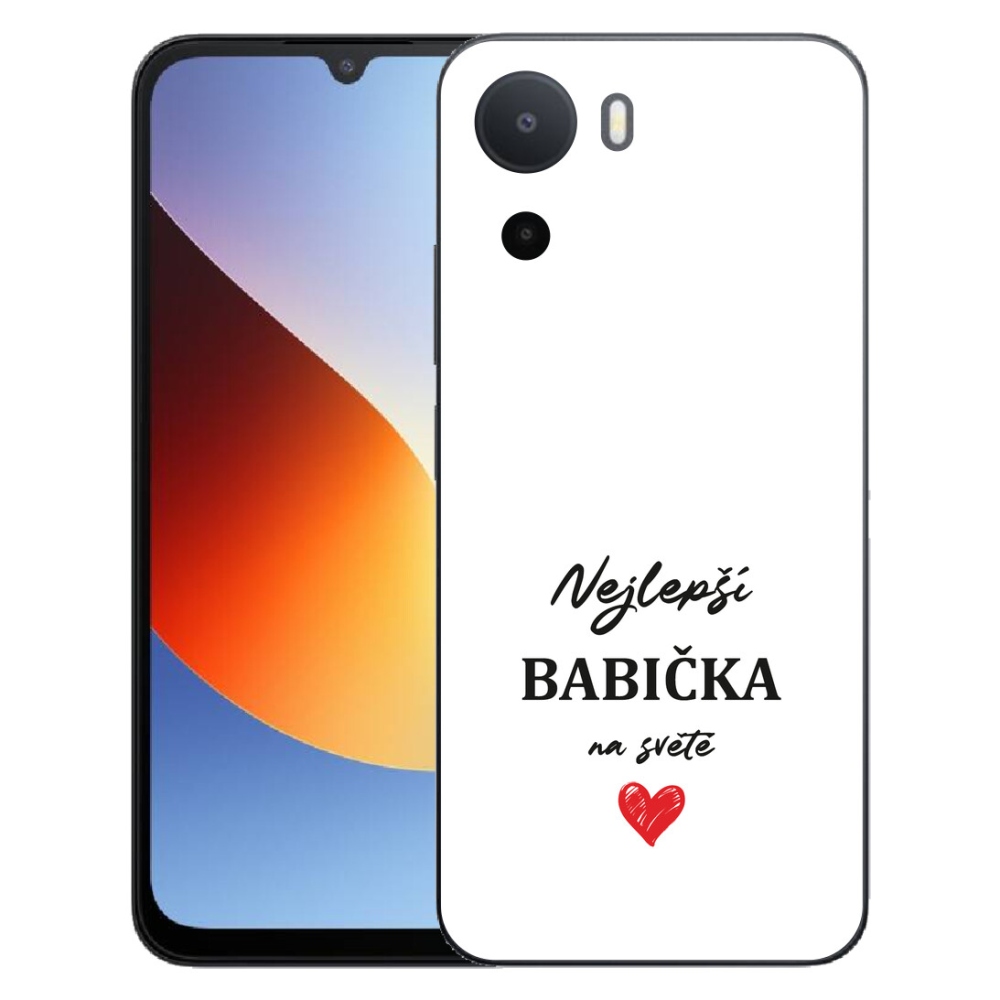 Gélový kryt mmCase na Xiaomi Redmi A7 Pro - najlepšia babička 1 biele pozadie