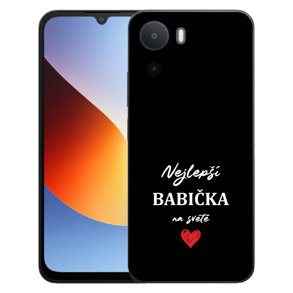 Gélový kryt mmCase na Xiaomi Redmi A7 Pro - najlepšia babička 1 čierne pozadie