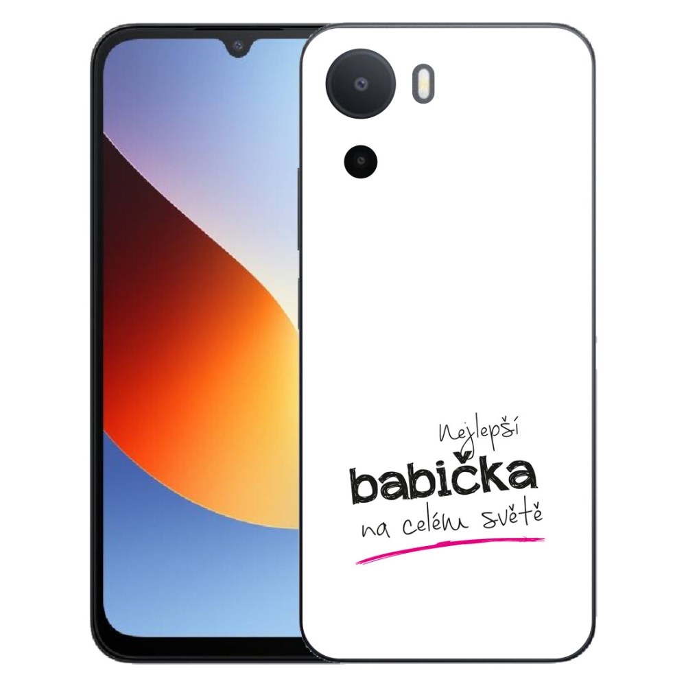 Gélový kryt mmCase na Xiaomi Redmi A7 Pro - najlepšia babička 4 biele pozadie