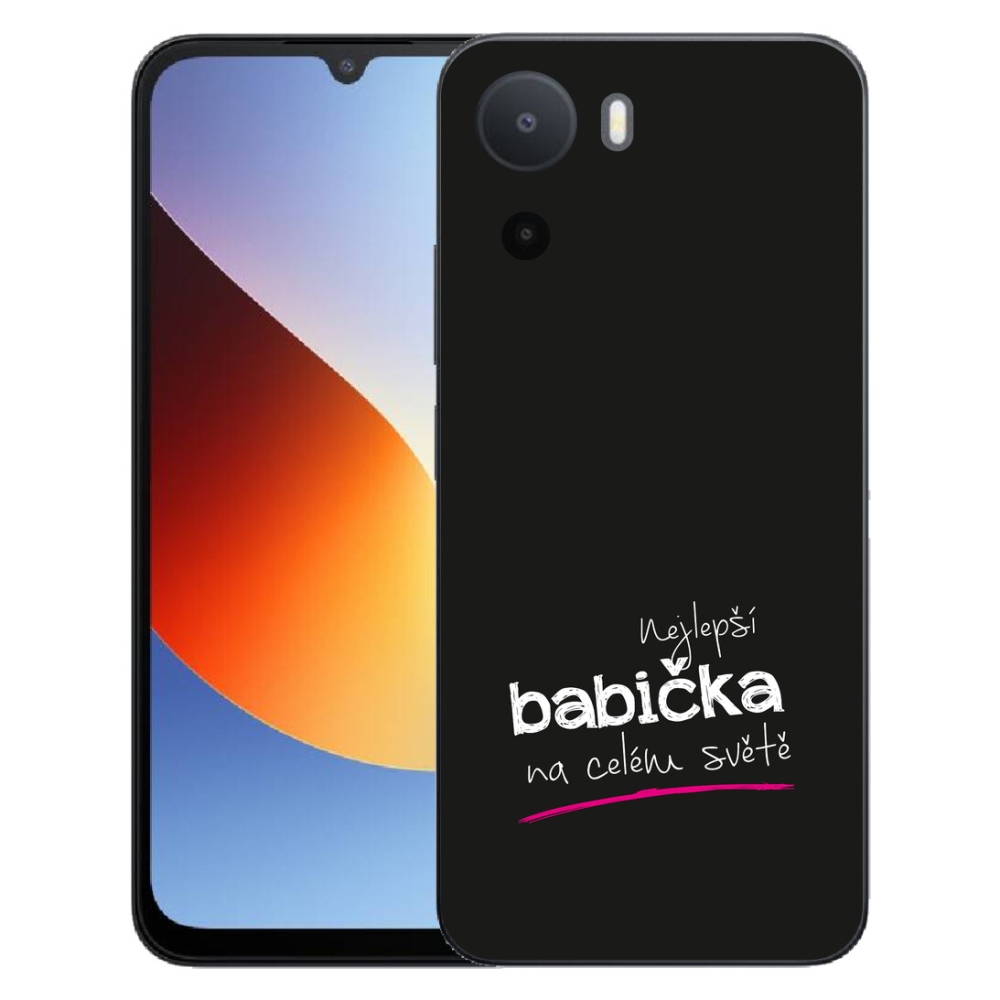Gélový kryt mmCase na Xiaomi Redmi A7 Pro - najlepšia babička 4 čierne pozadie