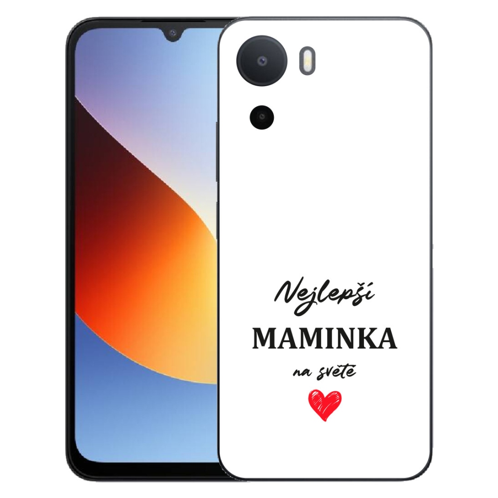 Gélový kryt mmCase na Xiaomi Redmi A7 Pro - najlepšia mamička 1 biele pozadie