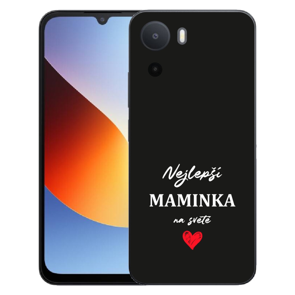 Gélový kryt mmCase na Xiaomi Redmi A7 Pro - najlepšia mamička 1 čierne pozadie
