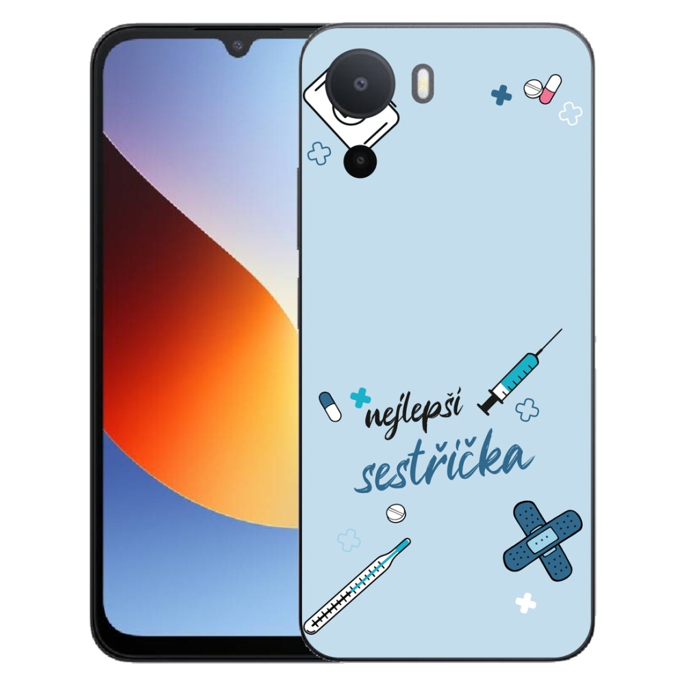 Gélový kryt mmCase na Xiaomi Redmi A7 Pro - najlepšia sestrička modré pozadie