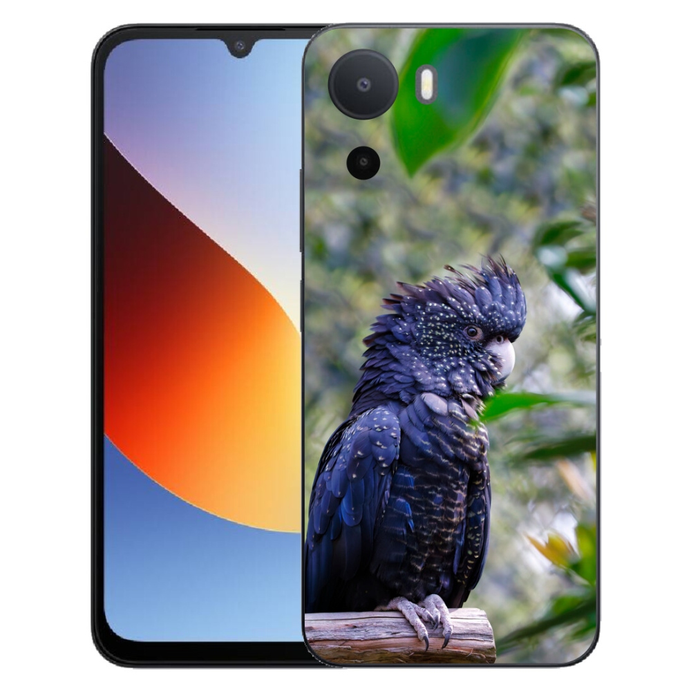 Gélový kryt mmCase na Xiaomi Redmi A7 Pro - papagáj kakadu čierny