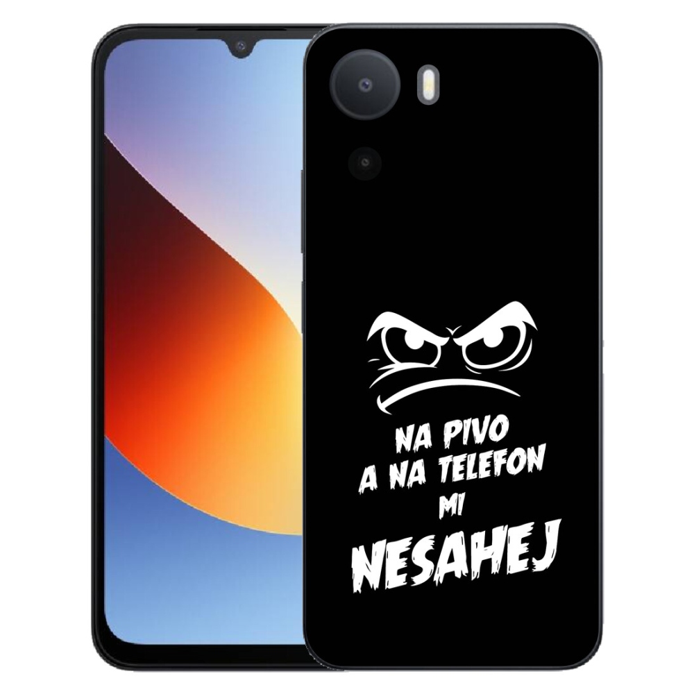 Gélový kryt mmCase na Xiaomi Redmi A7 Pro - pivný motív 2 čierne pozadie