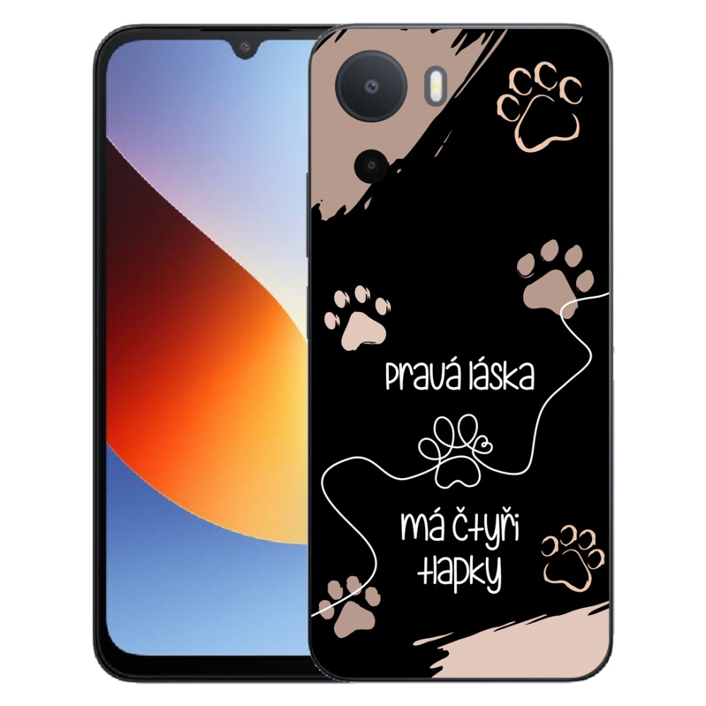 Gélový kryt mmCase na Xiaomi Redmi A7 Pro - psí motív 1 čierne pozadie