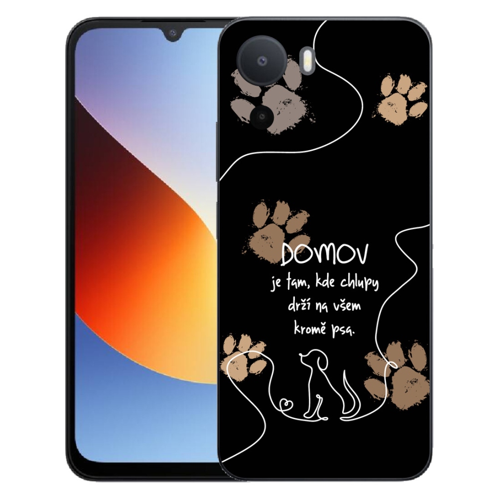 Gélový kryt mmCase na Xiaomi Redmi A7 Pro - psí motív čierne pozadie