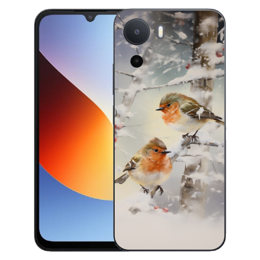 Gélový kryt mmCase na Xiaomi Redmi A7 Pro - vtáčiky v zime