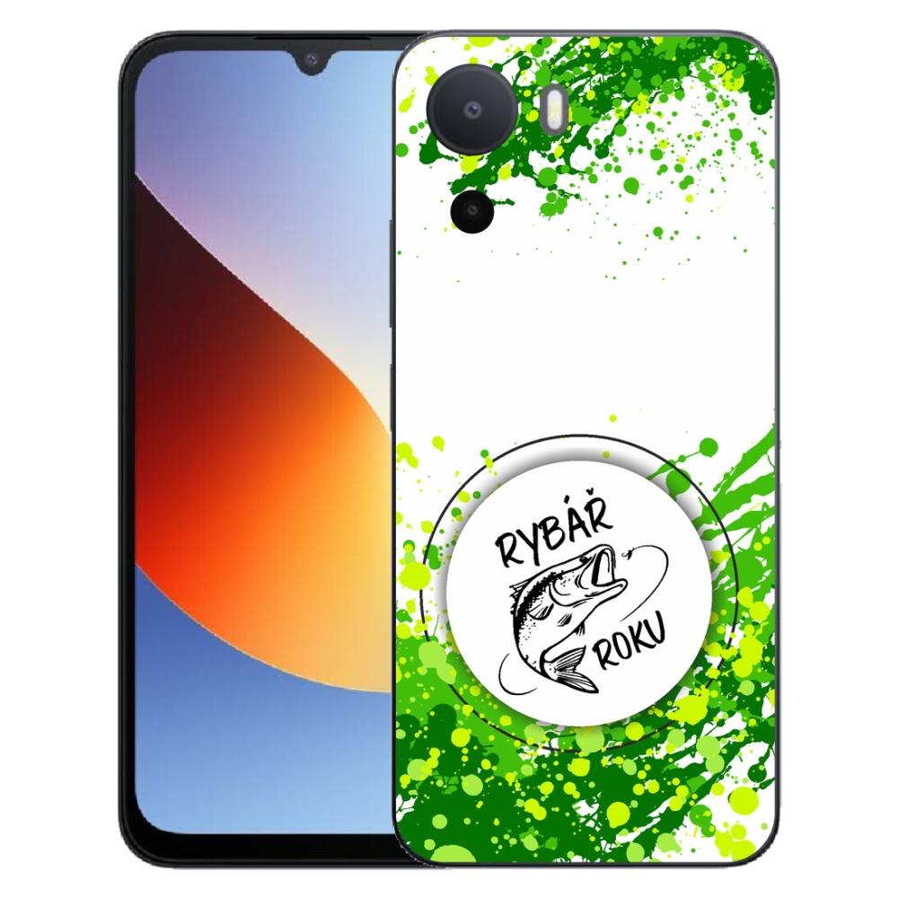 Gélový kryt mmCase na Xiaomi Redmi A7 Pro - rybár roka biele pozadie
