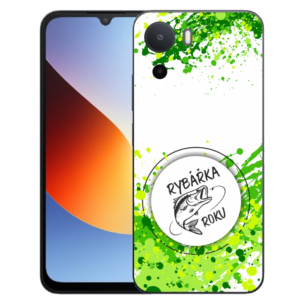 Gélový kryt mmCase na Xiaomi Redmi A7 Pro - rybárka roku biele pozadie