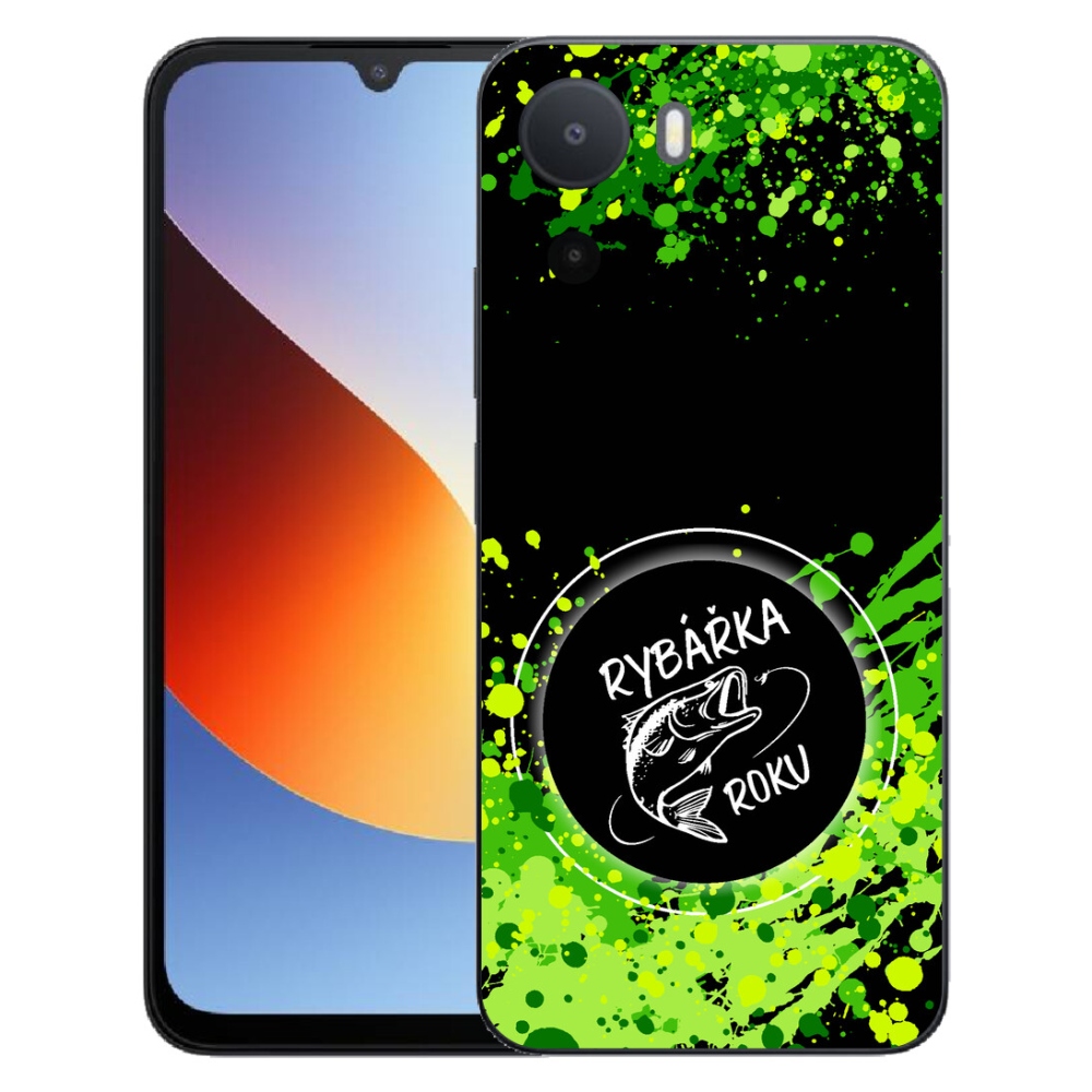 Gélový kryt mmCase na Xiaomi Redmi A7 Pro - rybárka roku čierne pozadie