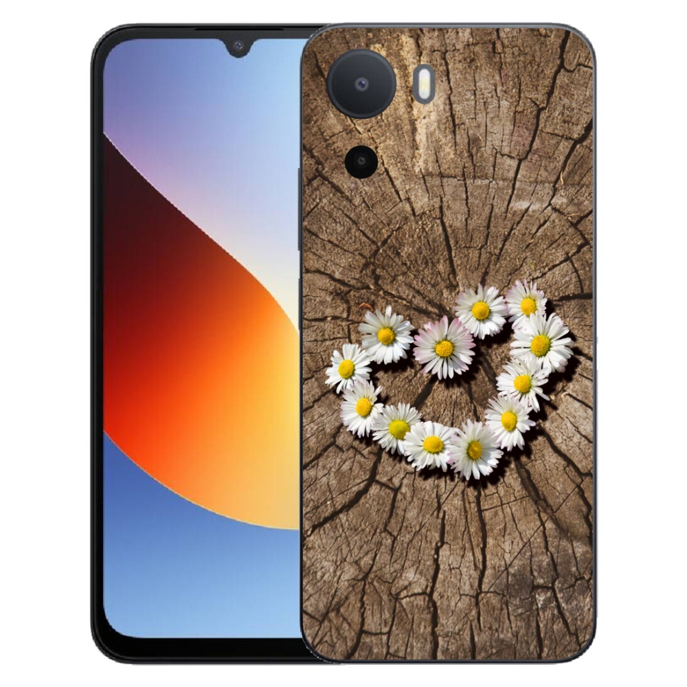 Gélový kryt mmCase na Xiaomi Redmi A7 Pro - srdce z margaréty