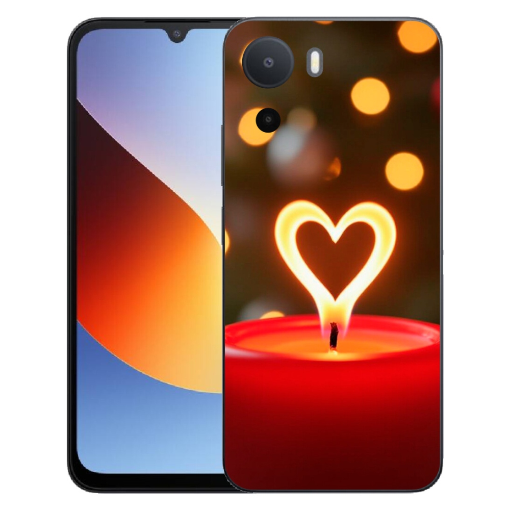 Gélový kryt mmCase na Xiaomi Redmi A7 Pro - srdce z plameňa