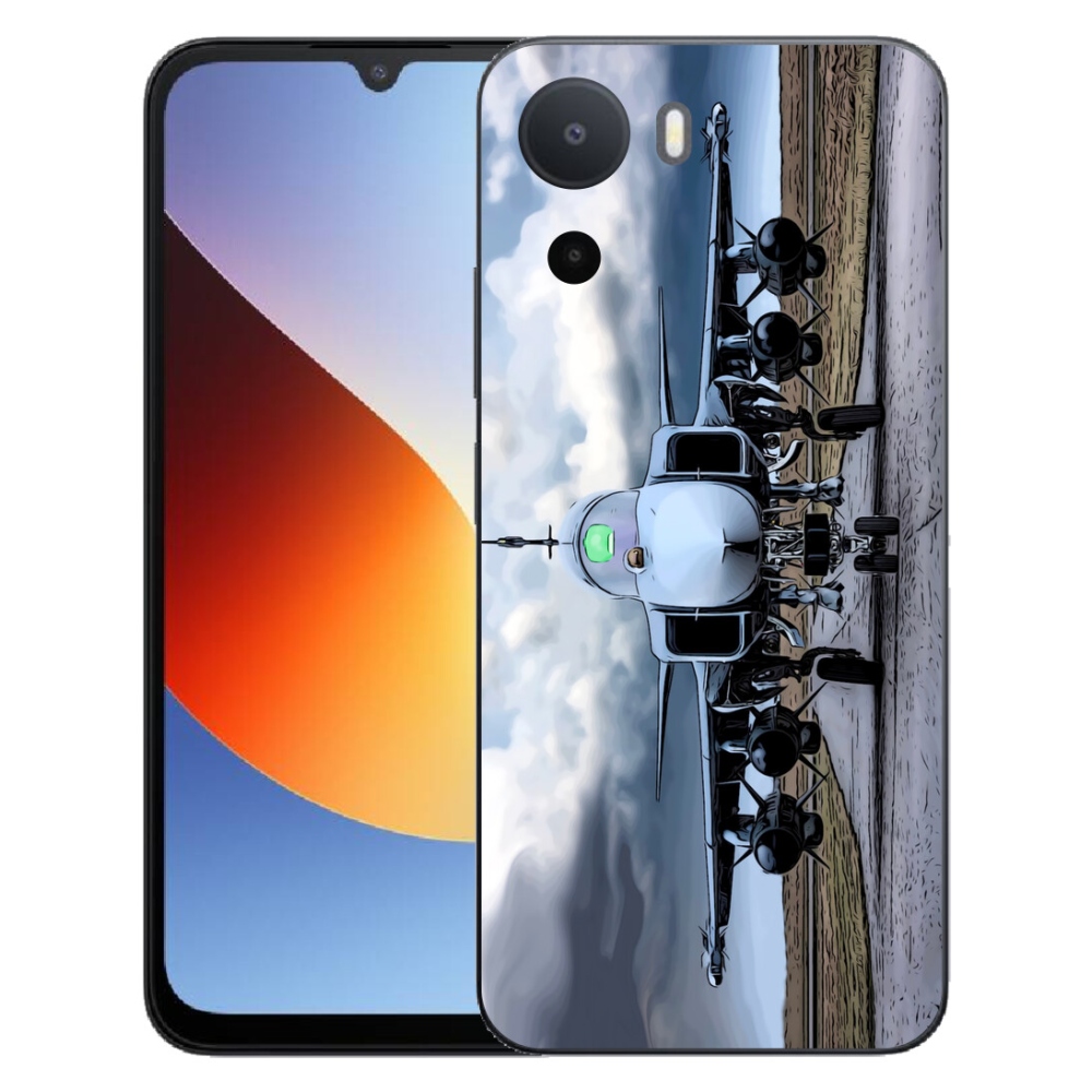 Gélový kryt mmCase na Xiaomi Redmi A7 Pro - vojenské lietadlo