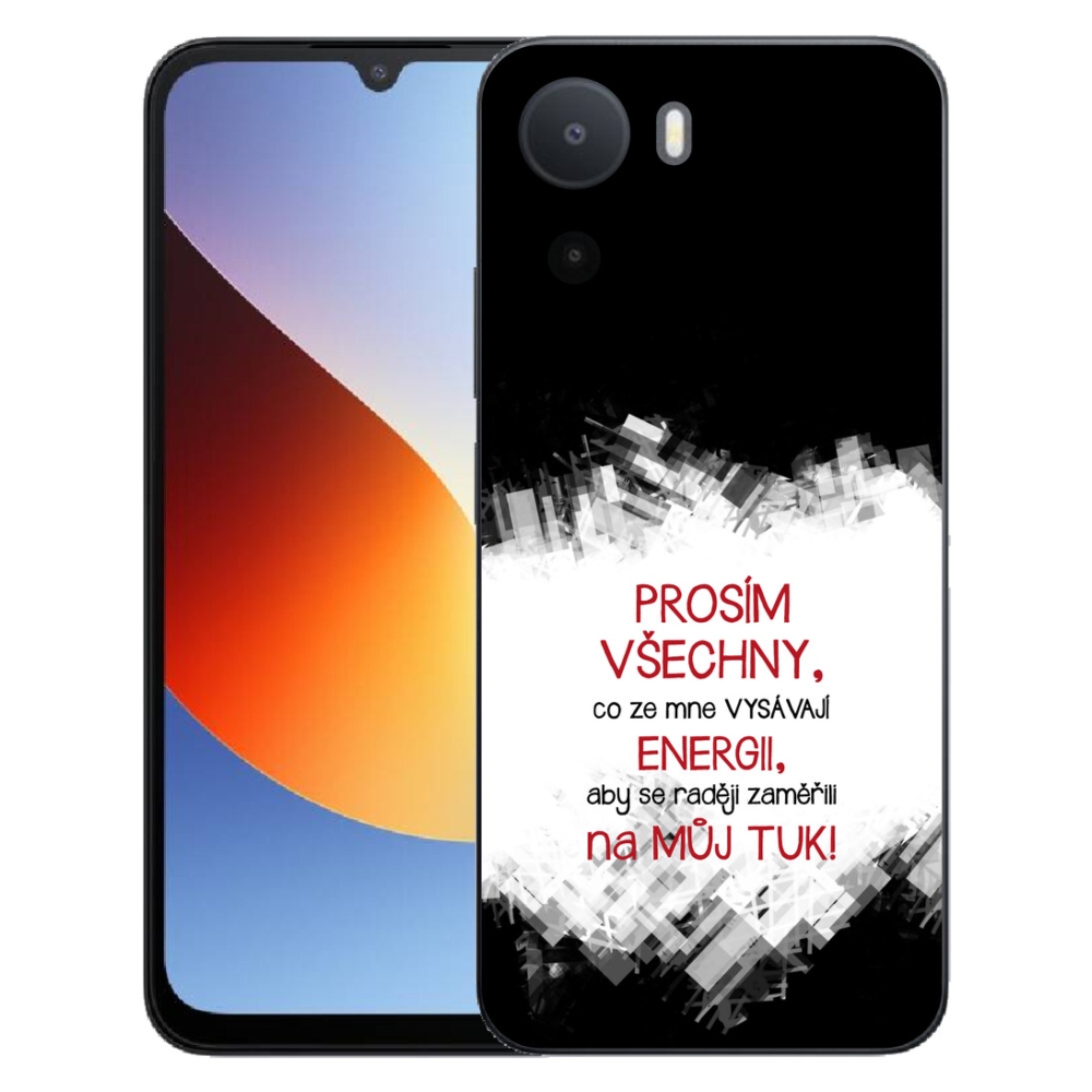 Gélový kryt mmCase na Xiaomi Redmi A7 Pro - vtipný text 1 červený
