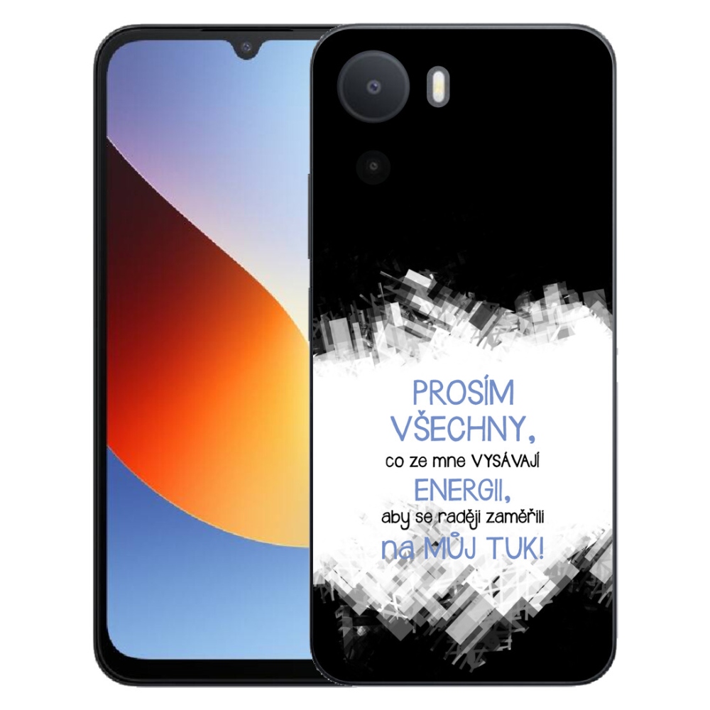 Gélový kryt mmCase na Xiaomi Redmi A7 Pro - vtipný text 1 modrý