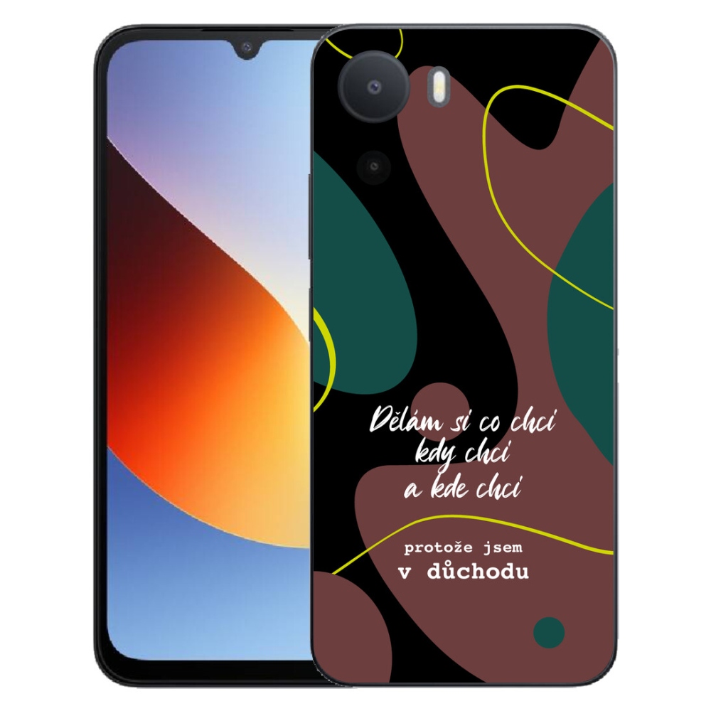 Gélový kryt mmCase na Xiaomi Redmi A7 Pro - vtipný text 10 čierne pozadie