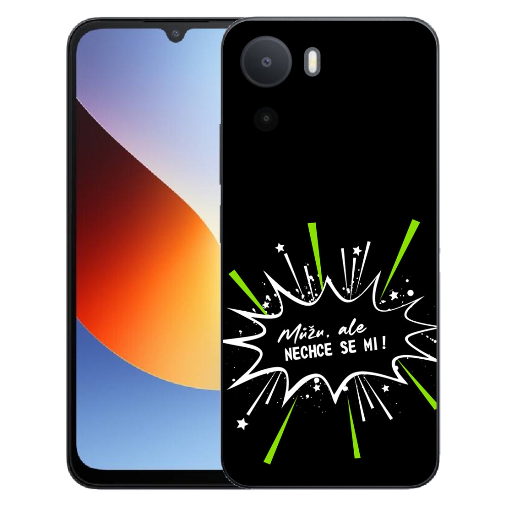 Gélový kryt mmCase na Xiaomi Redmi A7 Pro - vtipný text 11 čierne pozadie