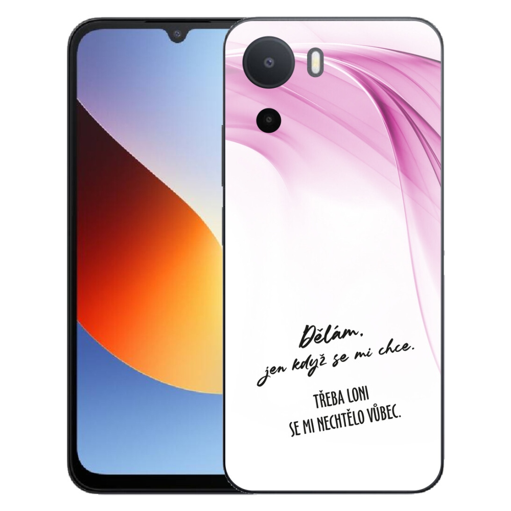Gélový kryt mmCase na Xiaomi Redmi A7 Pro - vtipný text 12 biele pozadie