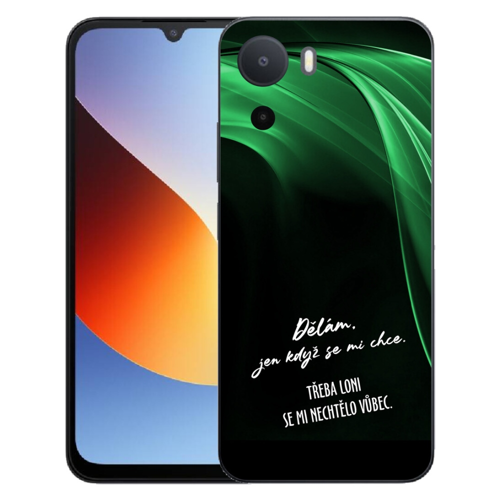 Gélový kryt mmCase na Xiaomi Redmi A7 Pro - vtipný text 12 čierne pozadie