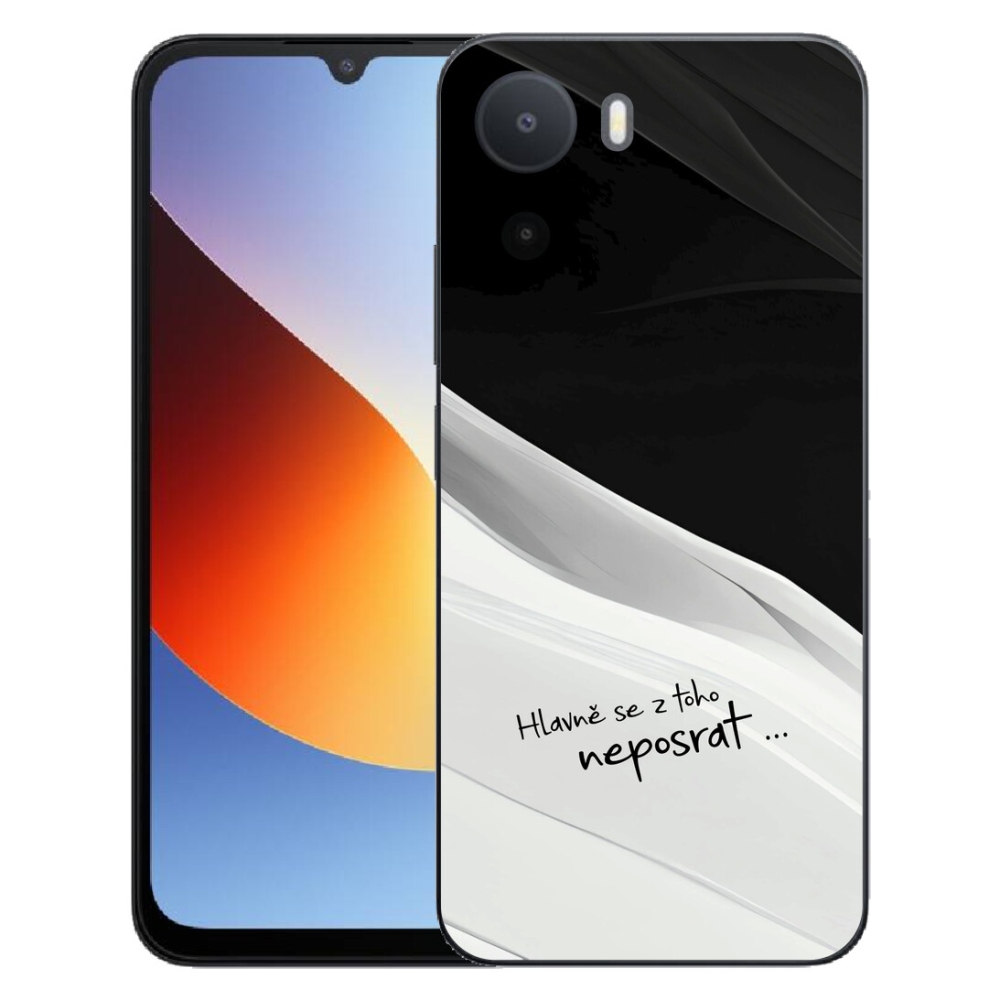 Gélový kryt mmCase na Xiaomi Redmi A7 Pro - vtipný text 13 bieločierne pozadie