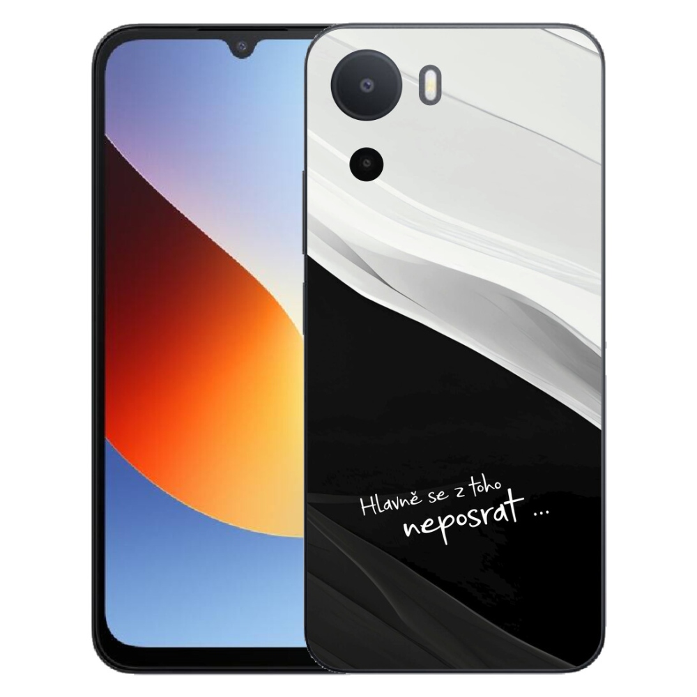 Gélový kryt mmCase na Xiaomi Redmi A7 Pro - vtipný text 13 čiernobiele pozadie