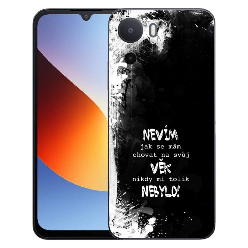 Gélový kryt mmCase na Xiaomi Redmi A7 Pro - vtipný text 14 čierne pozadie