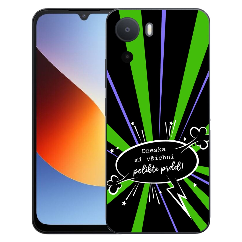 Gélový kryt mmCase na Xiaomi Redmi A7 Pro - vtipný text 15 čierne pozadie