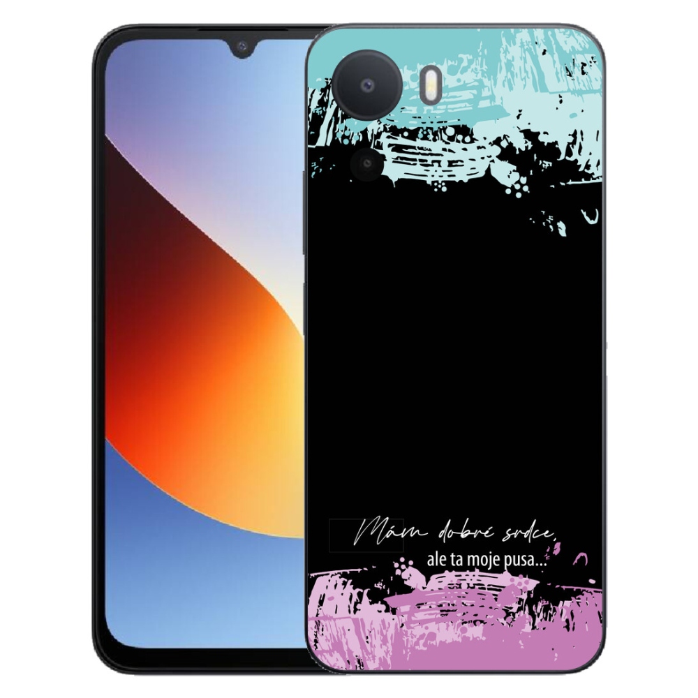 Gélový kryt mmCase na Xiaomi Redmi A7 Pro - vtipný text 3 čierne pozadie