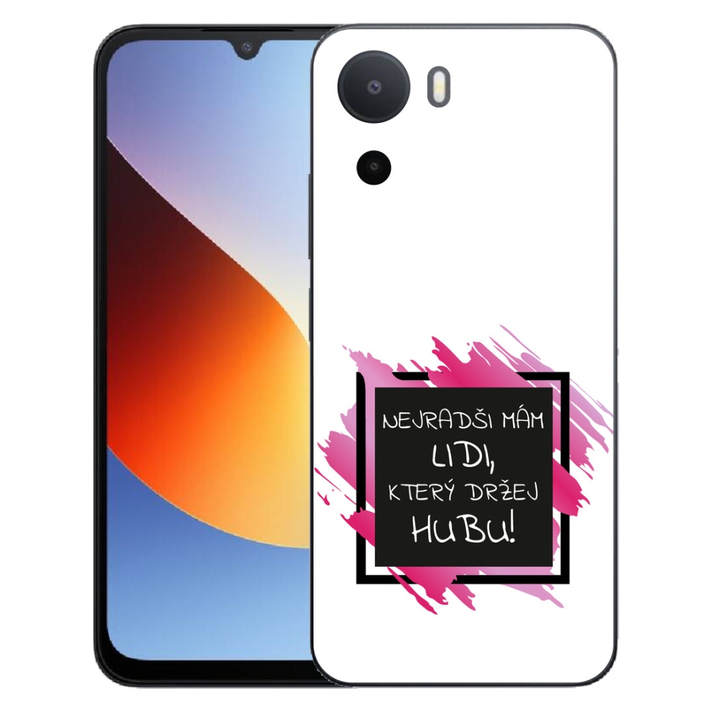 Gélový kryt mmCase na Xiaomi Redmi A7 Pro - vtipný text 7 čiernobiele pozadie