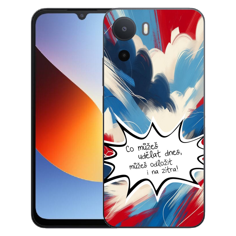 Gélový kryt mmCase na Xiaomi Redmi A7 Pro - vtipný text 9 biele pozadie