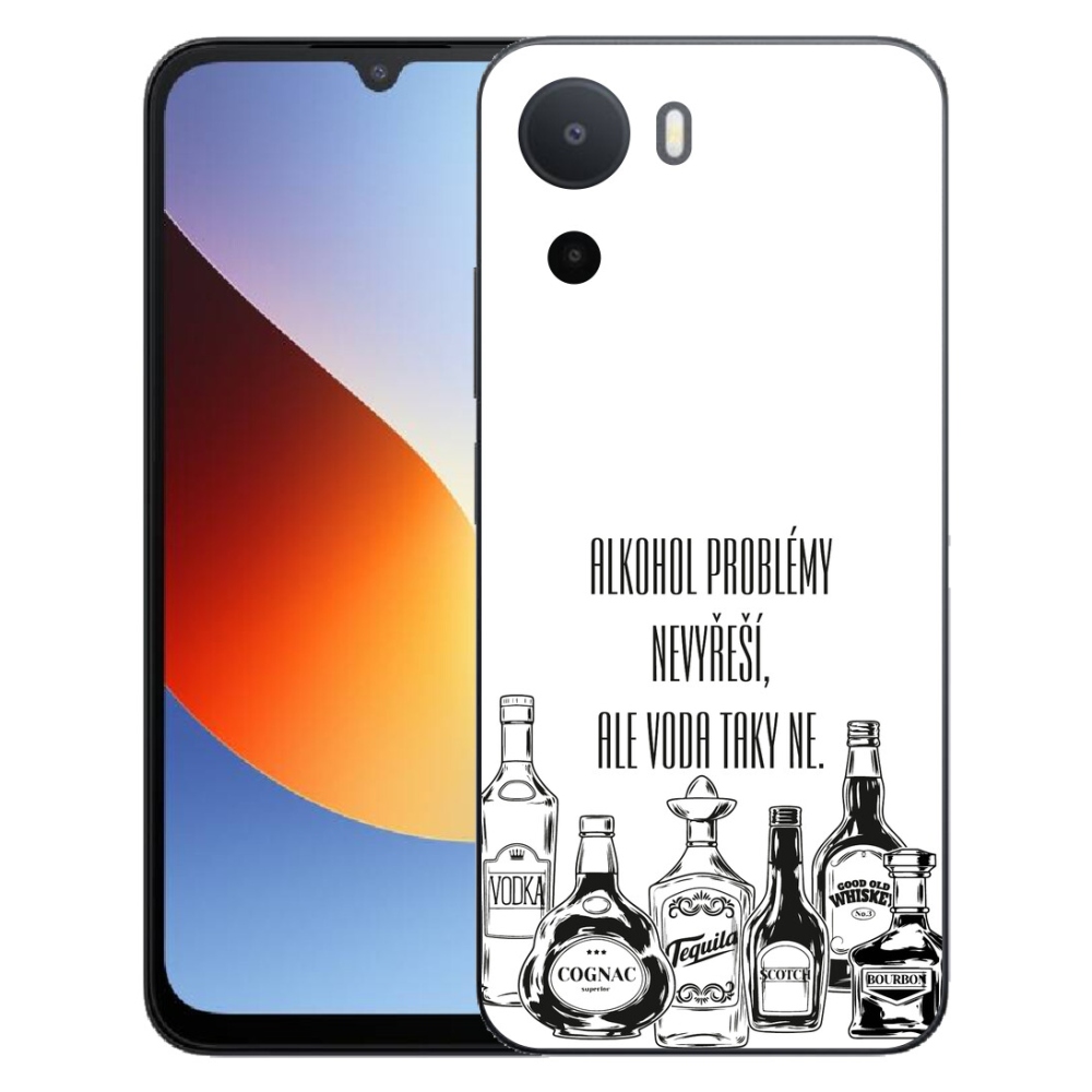 Gélový kryt mmCase na Xiaomi Redmi A7 Pro - vtipný text biele pozadie