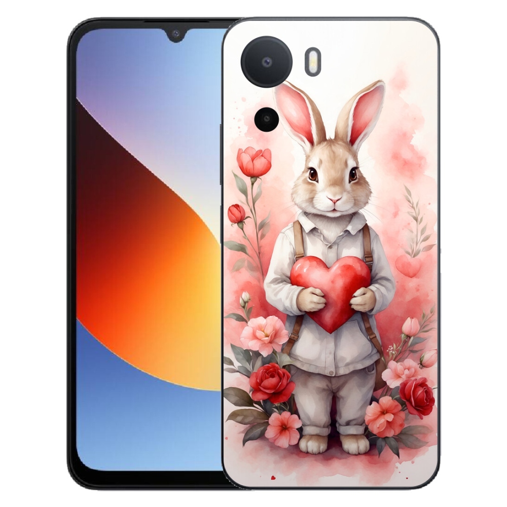 Gélový kryt mmCase na Xiaomi Redmi A7 Pro - zajac so srdiečkom