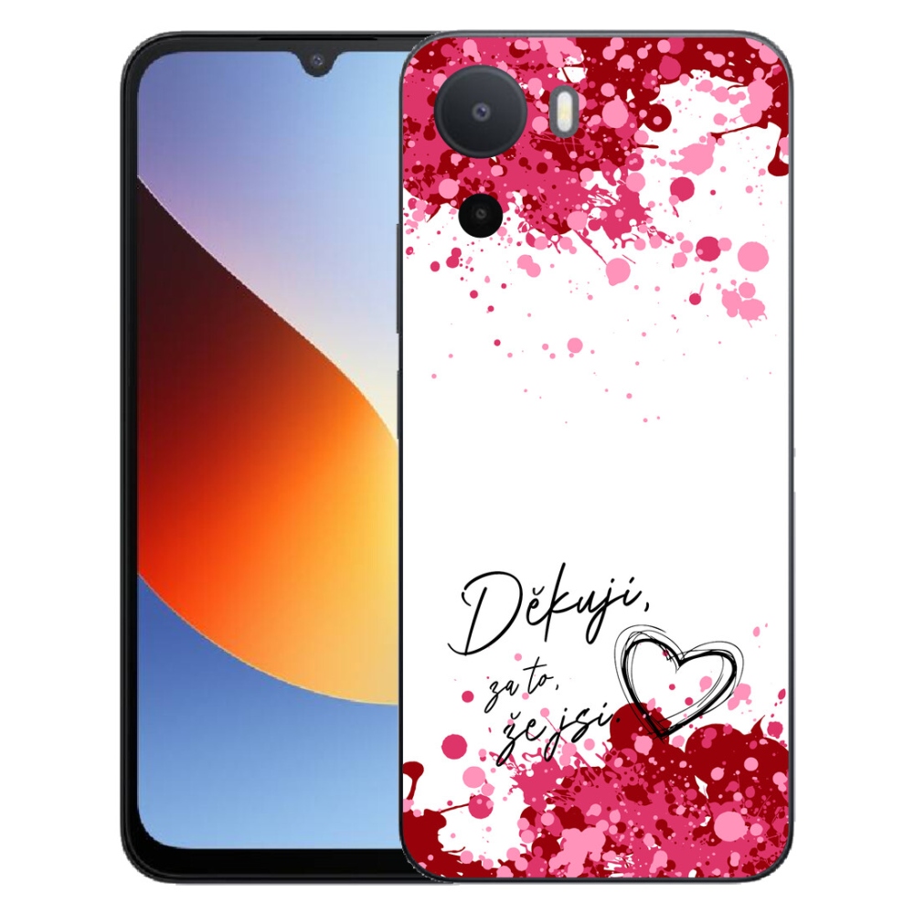 Gélový kryt mmCase na Xiaomi Redmi A7 Pro - zamilovaný text 2 biele pozadie