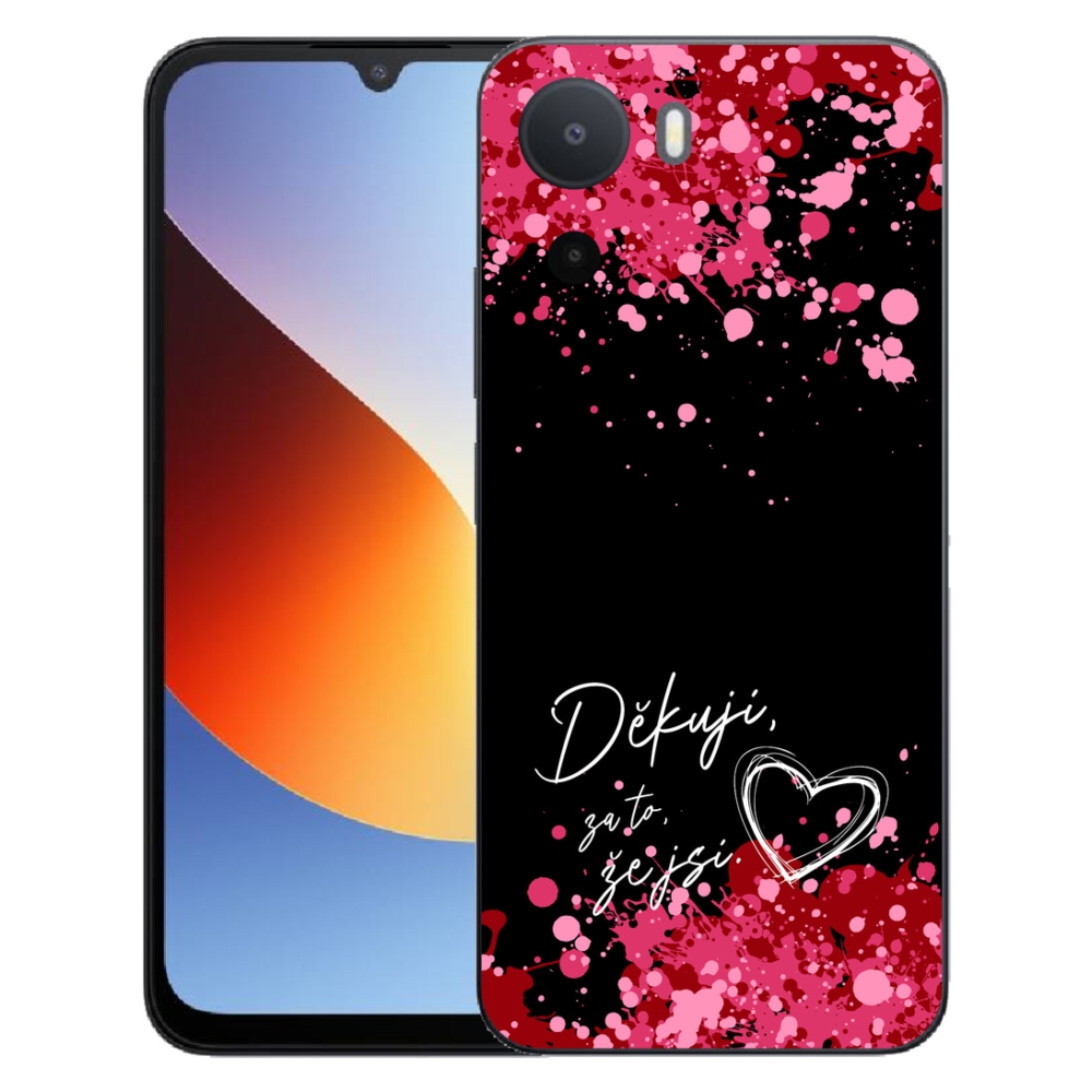 Gélový kryt mmCase na Xiaomi Redmi A7 Pro - zamilovaný text 2 čierne pozadie