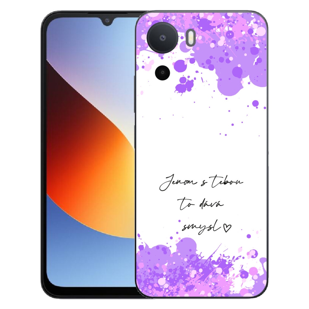 Gélový kryt mmCase na Xiaomi Redmi A7 Pro - zamilovaný text biele pozadie
