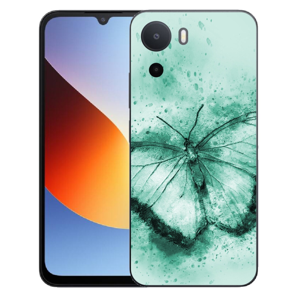 Gélový kryt mmCase na Xiaomi Redmi A7 Pro - zelený motýľ