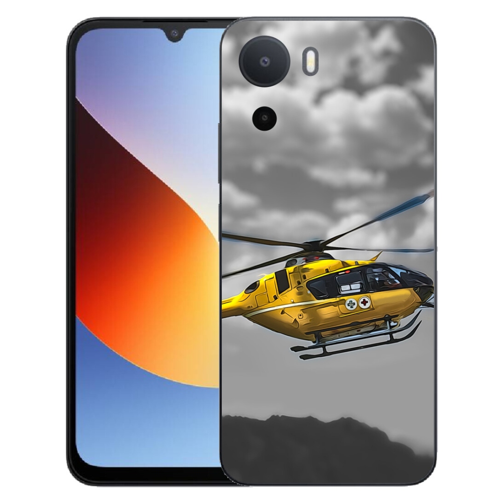 Gélový kryt mmCase na Xiaomi Redmi A7 Pro - žltá helikoptéra