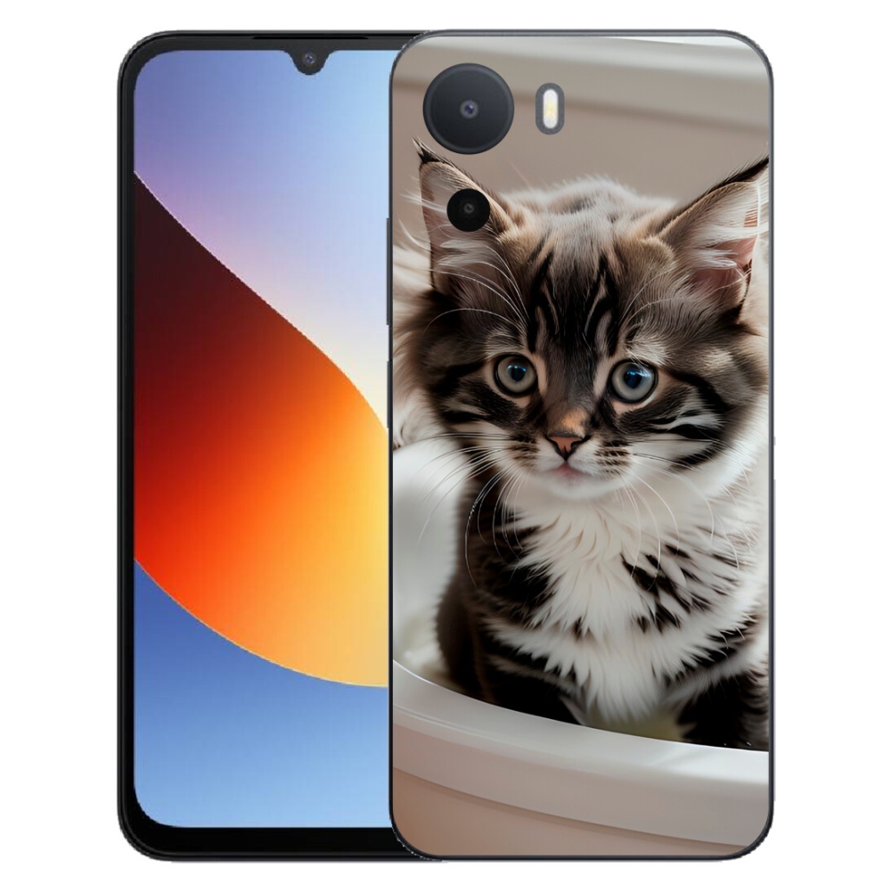 Gélový kryt mmCase na Xiaomi Redmi A7 Pro - zvedavé mačiatko