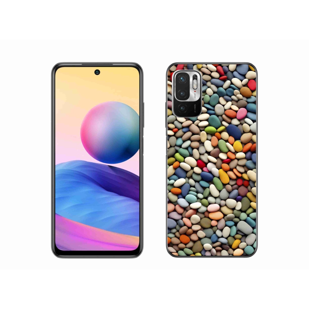 Gélový kryt mmCase na Xiaomi Redmi Note 10 5G - farebné kamienky 2