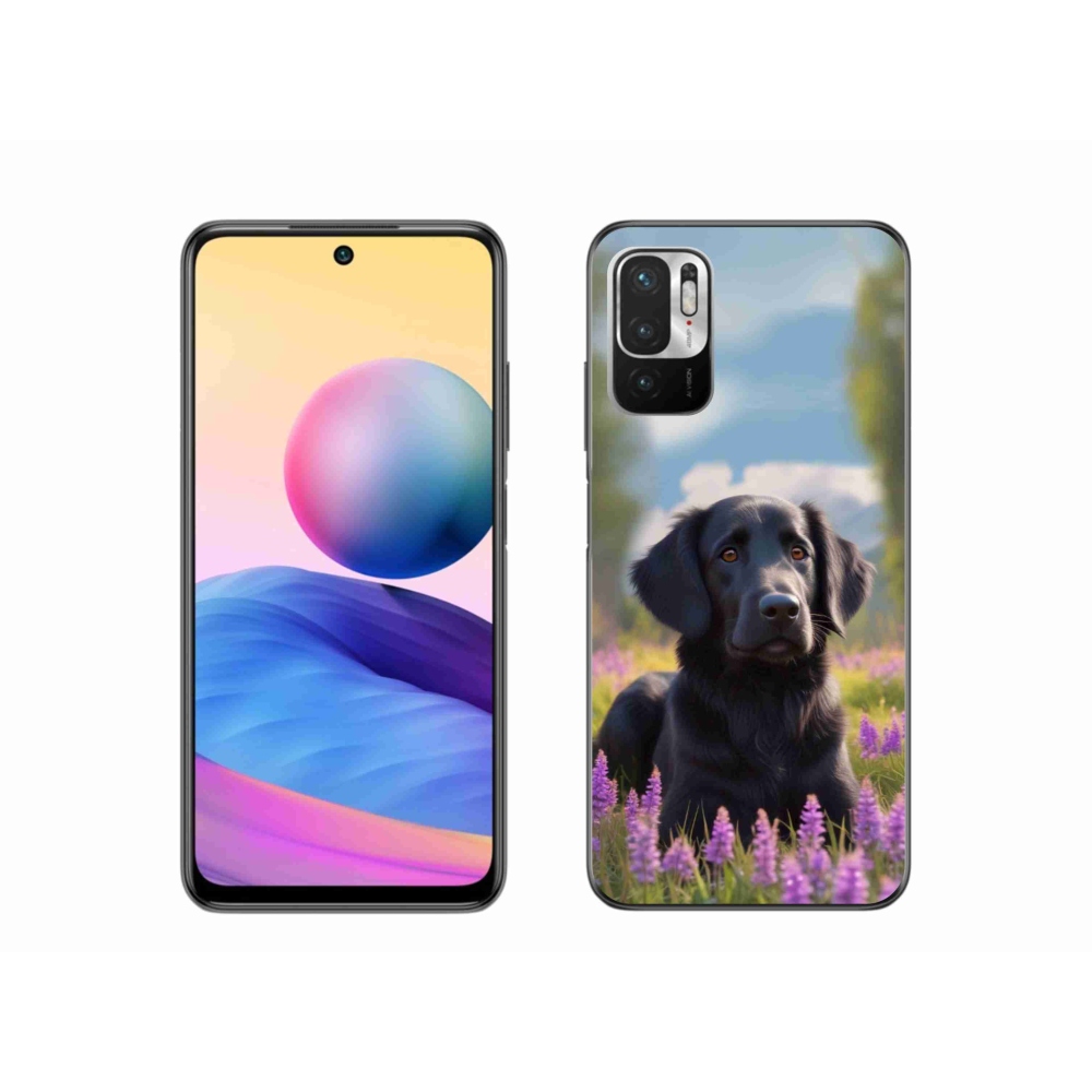 Gélový kryt mmCase na Xiaomi Redmi Note 10 5G - elegantný čierny retriever