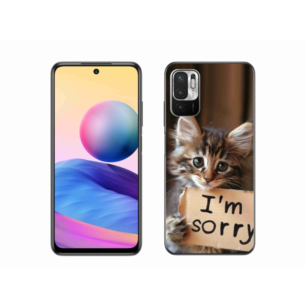 Gélový kryt mmCase na Xiaomi Redmi Note 10 5G - mačacie ospravedlnenie