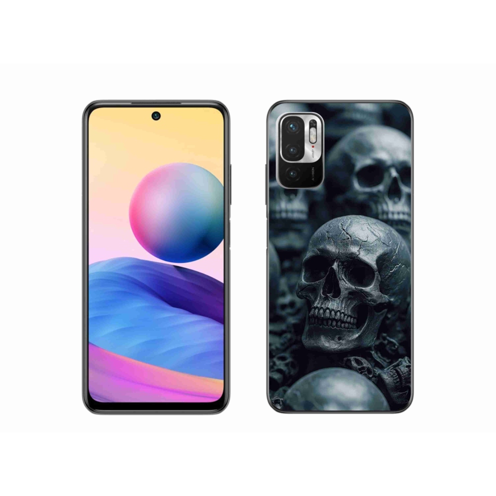 Gélový kryt mmCase na Xiaomi Redmi Note 10 5G - lebka 2