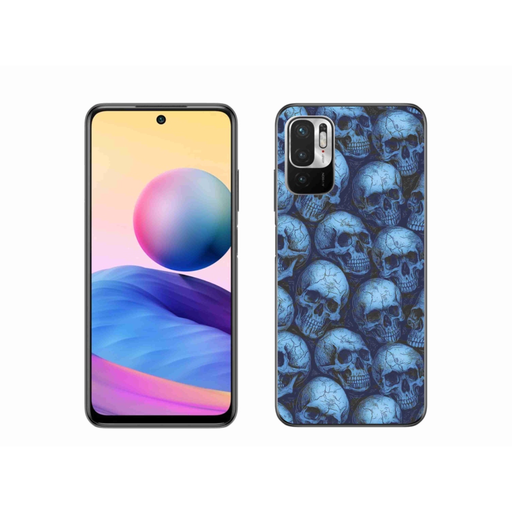 Gélový kryt mmCase na Xiaomi Redmi Note 10 5G - lebky