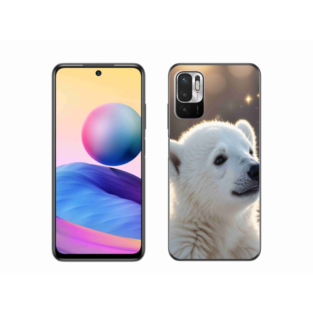 Gélový kryt mmCase na Xiaomi Redmi Note 10 5G - ľadový medveď