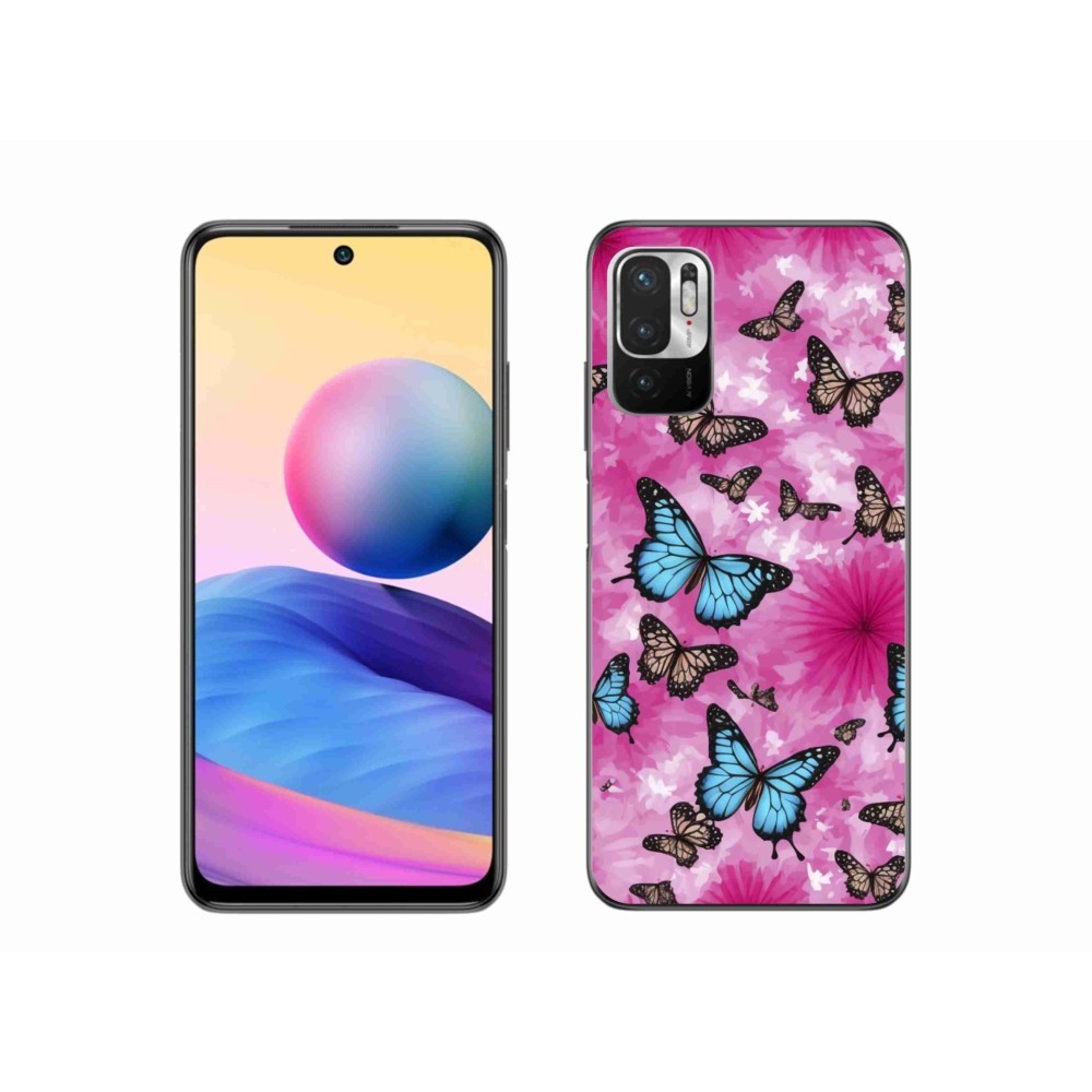 Gélový kryt mmCase na Xiaomi Redmi Note 10 5G - motýlia záhrada