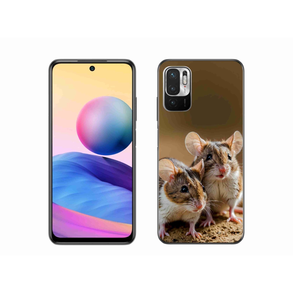 Gélový kryt mmCase na Xiaomi Redmi Note 10 5G - myší duo